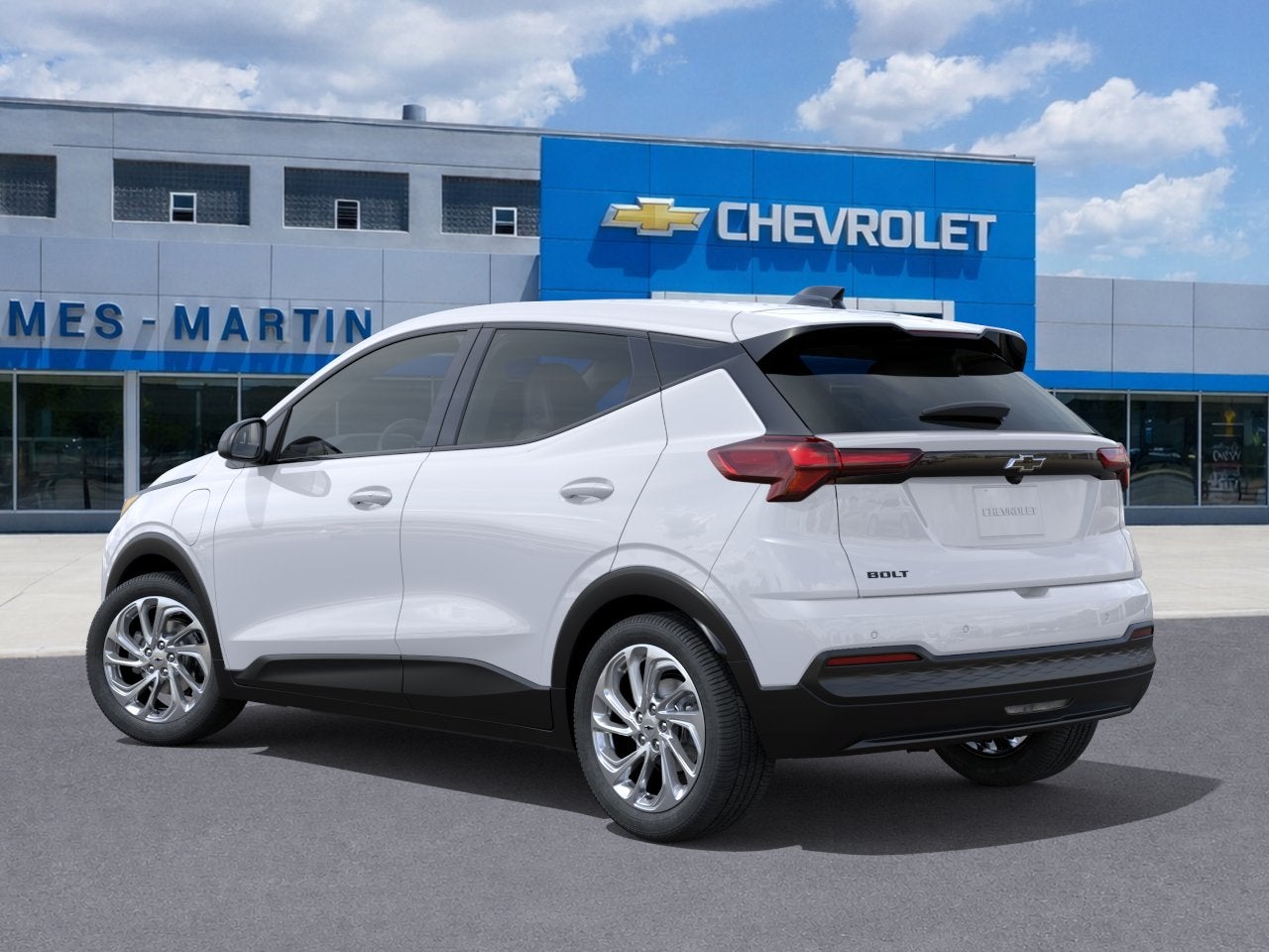 2027 Chevrolet Bolt — rear three-quarter view