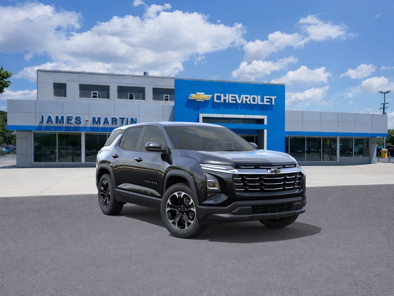2026 Chevrolet Equinox LT in Mosaic Black Metallic — front three-quarter view