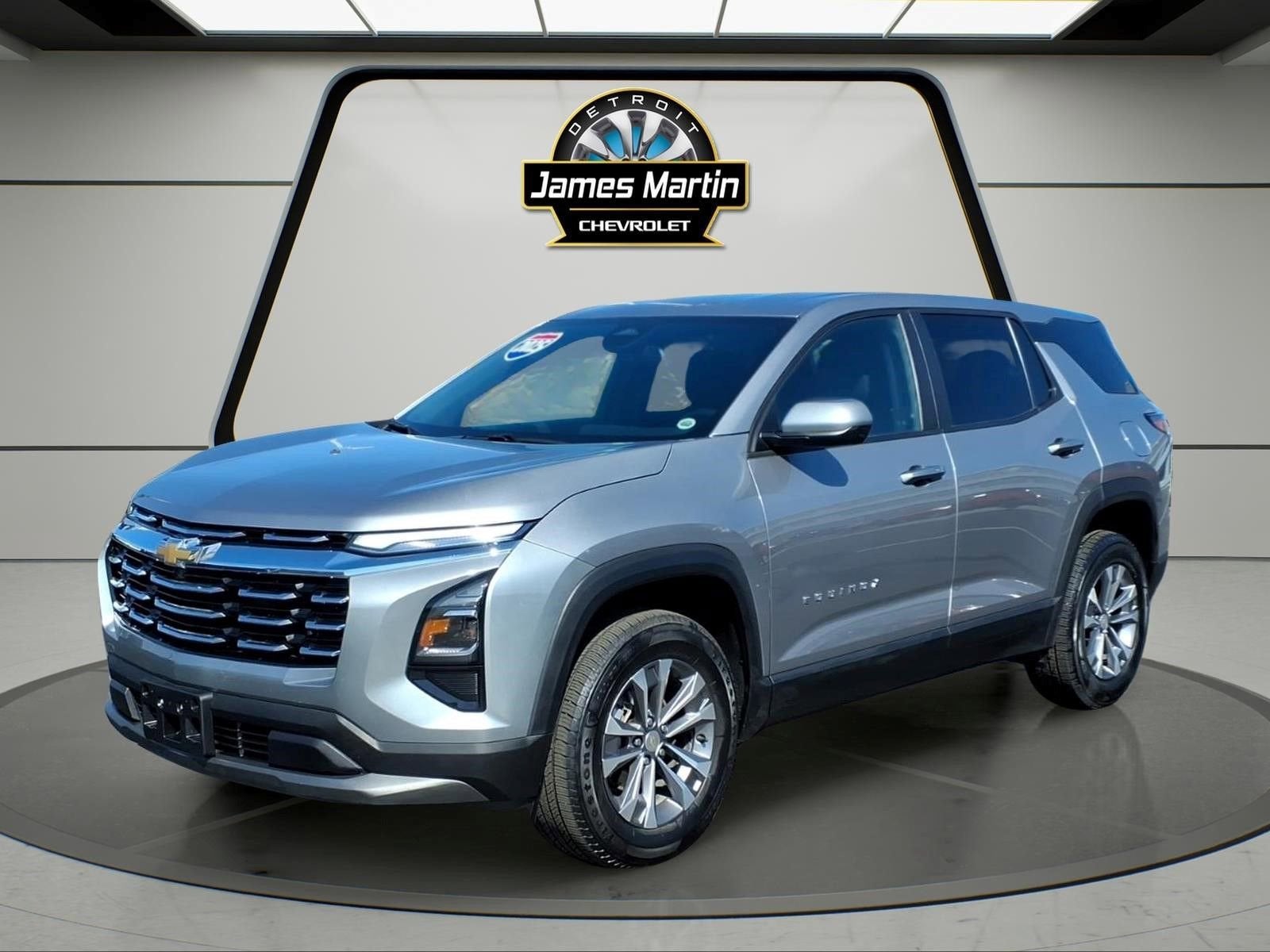 2025 Chevrolet Equinox LT in Sterling Gray Metallic — front three-quarter view
