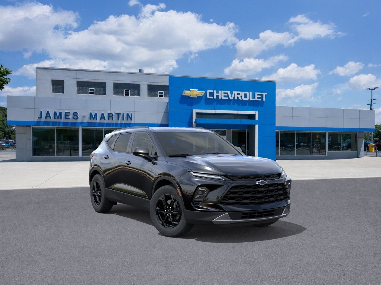 2026 Chevrolet Blazer 2LT in Black — front three-quarter view