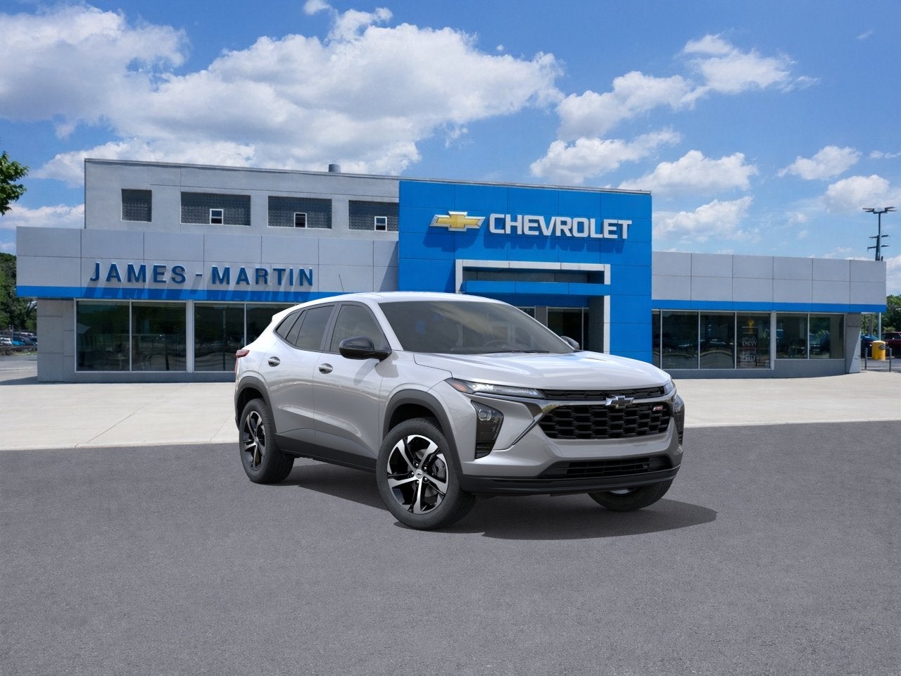 2026 Chevrolet Trax 1RS in Sterling Gray Metallic — front three-quarter view