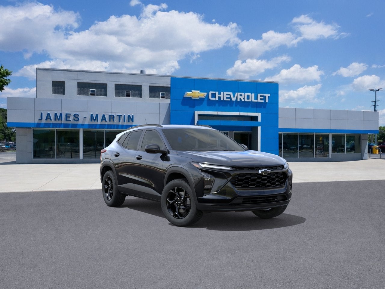 2026 Chevrolet Trax LT in Mosaic Black Metallic — front three-quarter view