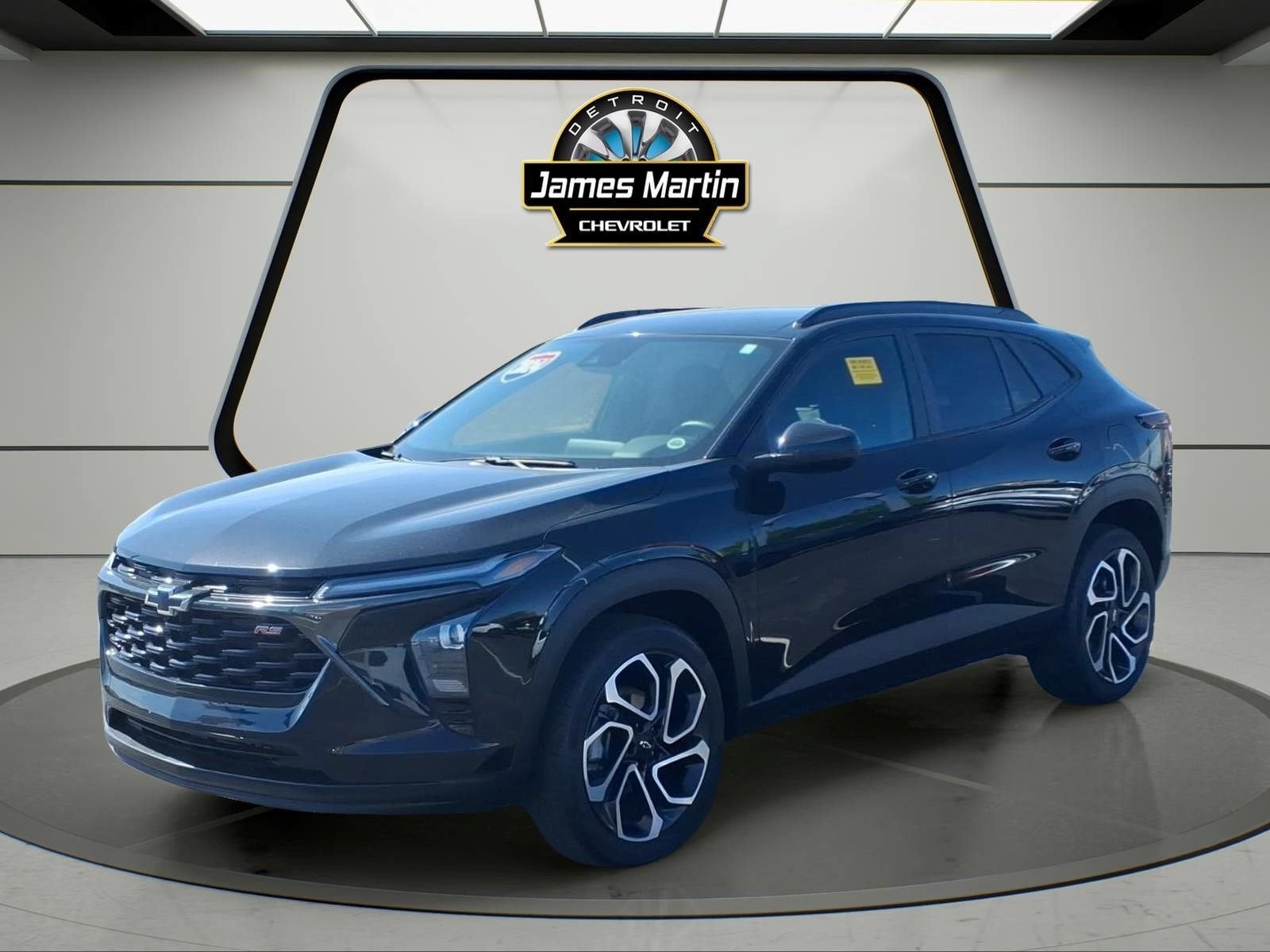 2024 Chevrolet Trax 2RS in Mosaic Black Metallic — front three-quarter view