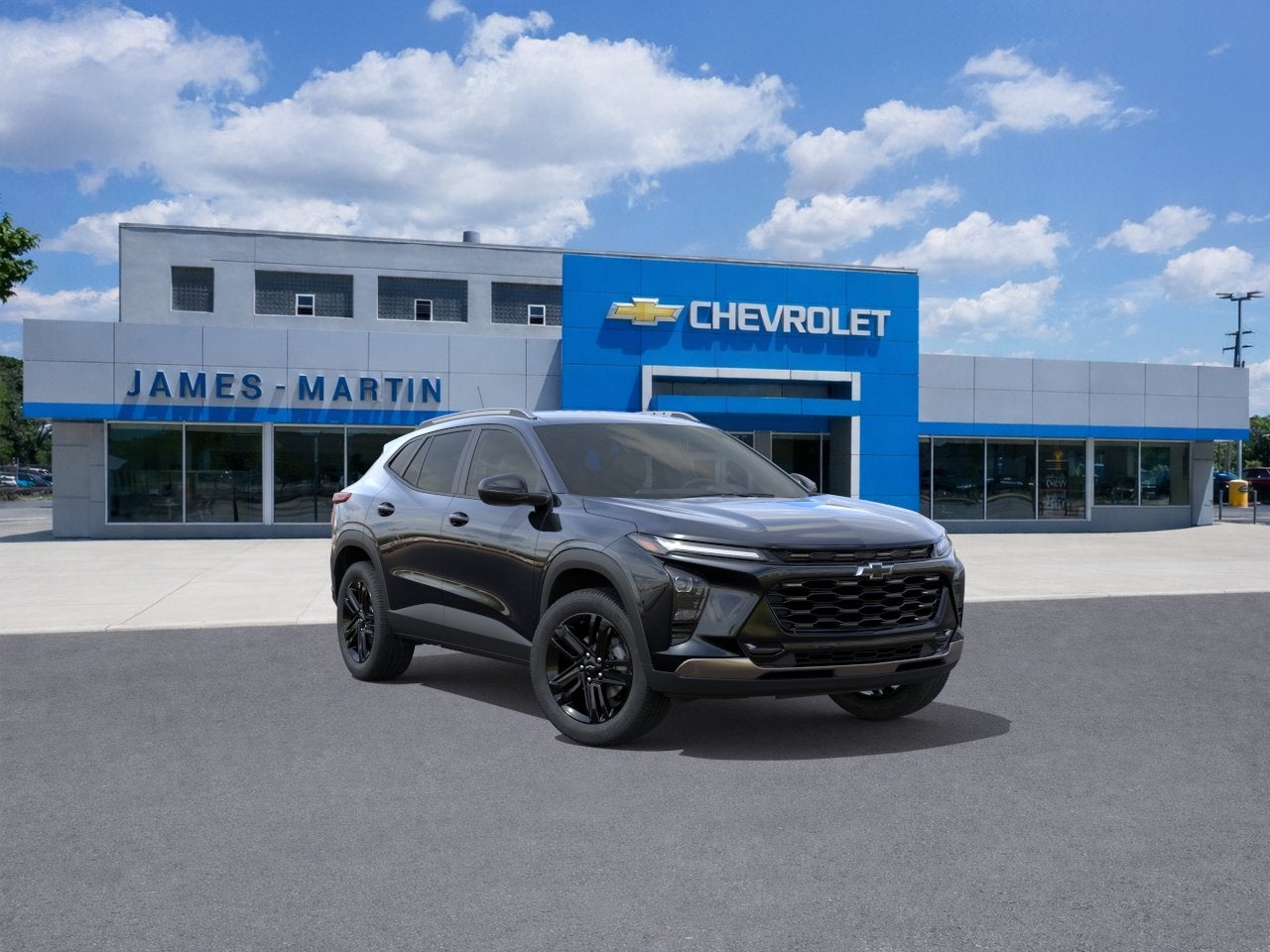 2026 Chevrolet Trax ACTIV in Mosaic Black Metallic — front three-quarter view
