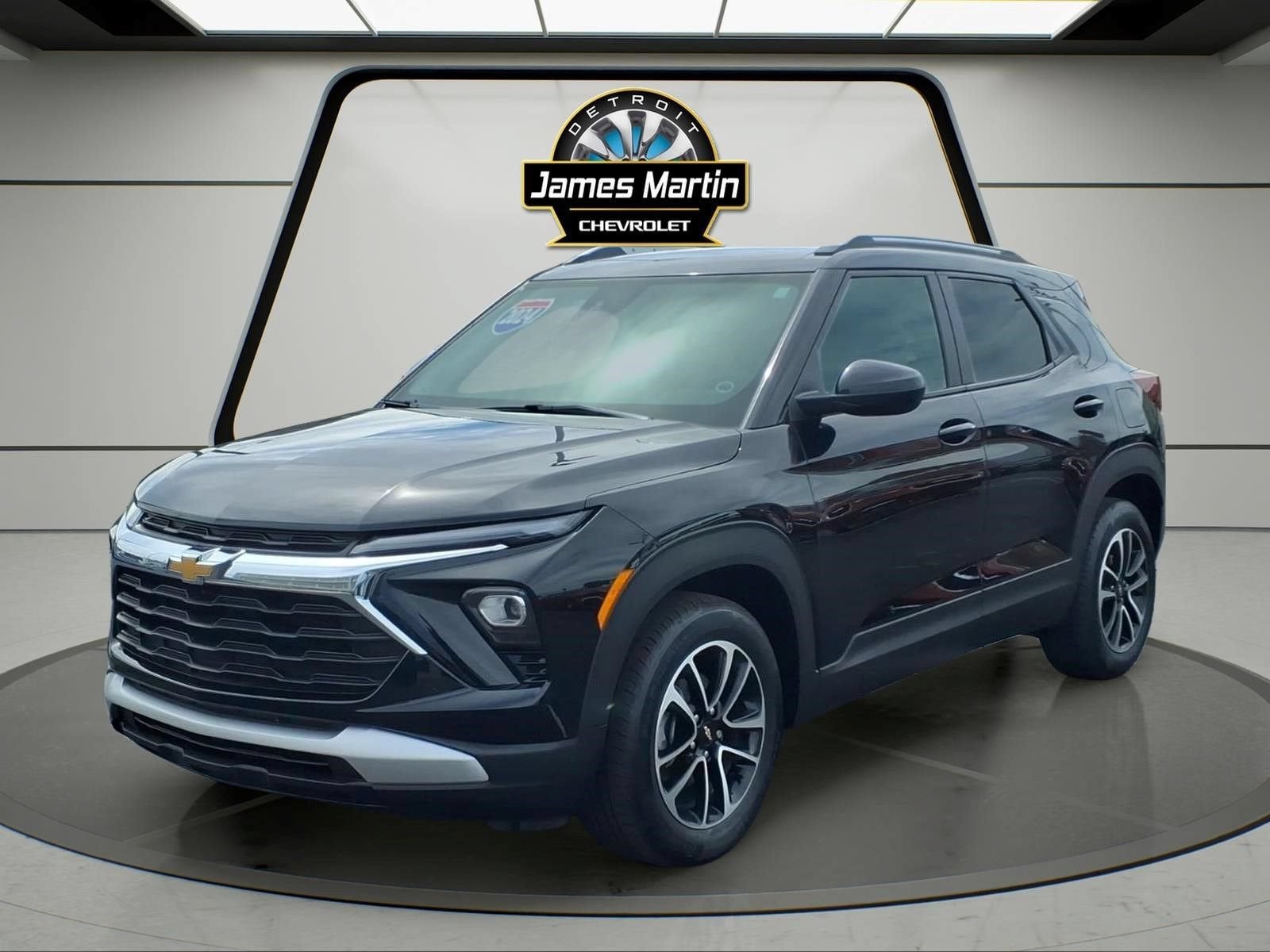 2024 Chevrolet Trailblazer LT in Mosaic Black Metallic — front three-quarter view