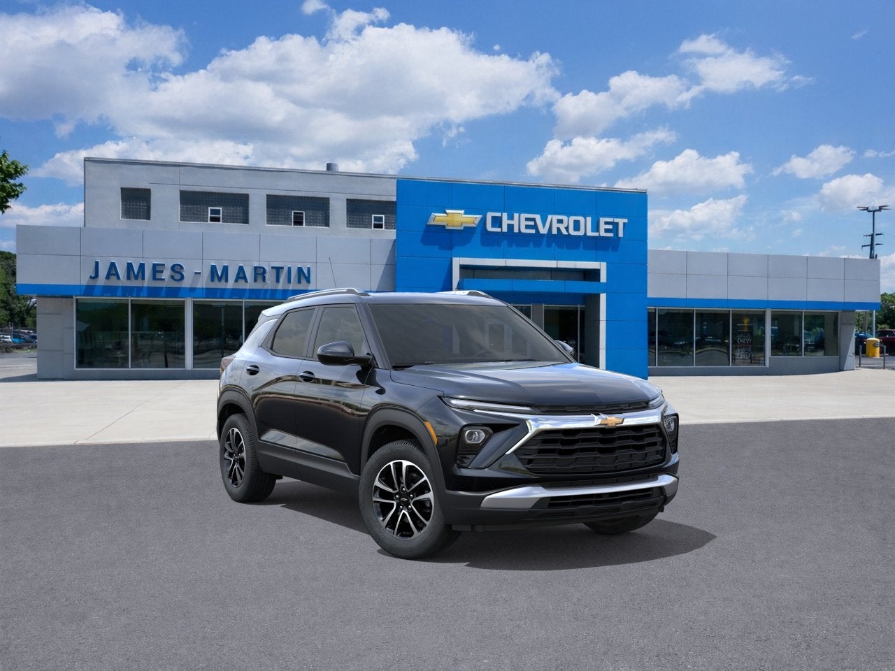 2026 Chevrolet Trailblazer LT in Mosaic Black Metallic — front three-quarter view