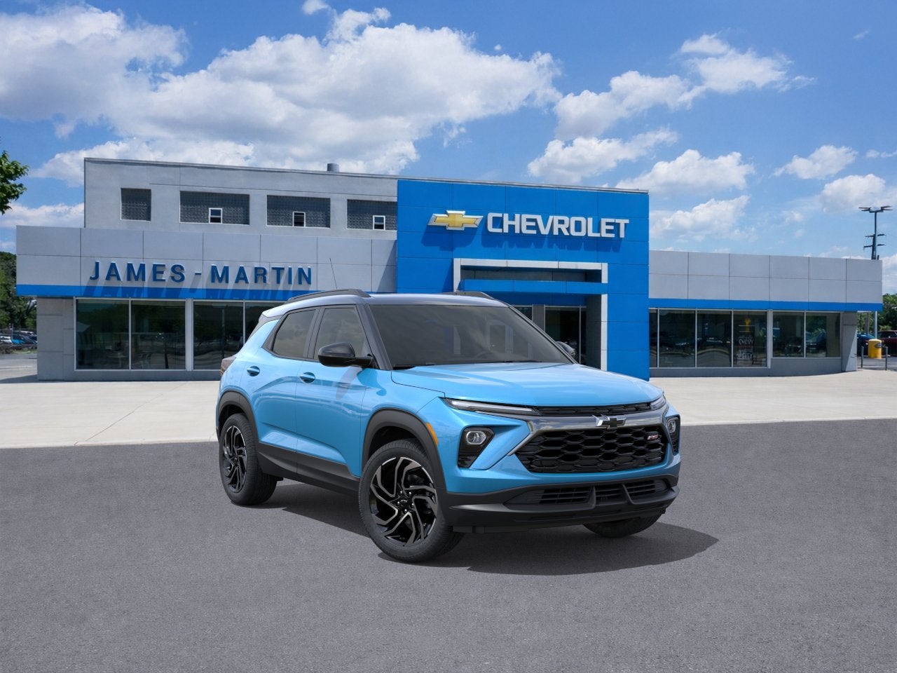 2026 Chevrolet Trailblazer RS in Marina Blue Metallic — front three-quarter view